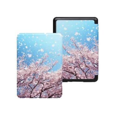 Imagem de Akacy Capa com padrão pintado para Kindle Paperwhite de 6,0 polegadas 10ª geração lançada em 2018 (Modelo: PQ94WIF) Capa protetora de couro PU com função auto despertar/hibernar/à prova d'água (32)