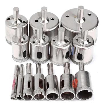 Imagem de 15 Brocas Diamantadas 6-50Mm: Vidro, Cerâmica, Piso Perfeito