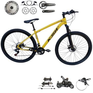 Imagem de Bicicleta Aro 29 Ksw Xlt 12 Velocidades Freio Hidraulico (AMARELO/PRETO, 17)