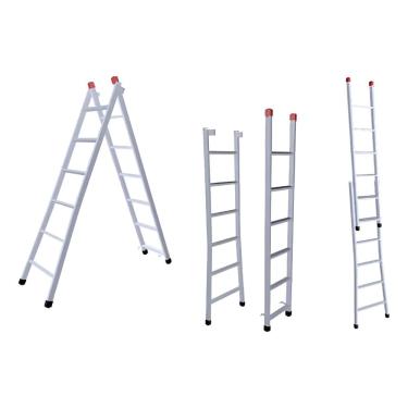 Imagem de Escada Extensiva 3 em 1 Aço 8x14 Degraus 4,10m 120kg NV210P