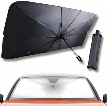 Imagem de Protetor Solar para Para-Brisa de Carro, Cortina de Isolamento Térmico para Janelas, Acessório Automotivo para Verão