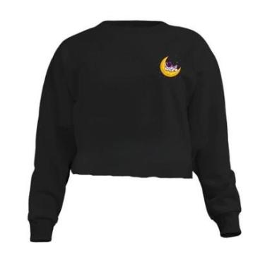 Imagem de Blusa Calttony Moletom Lua Astronauta Feminino-Feminino