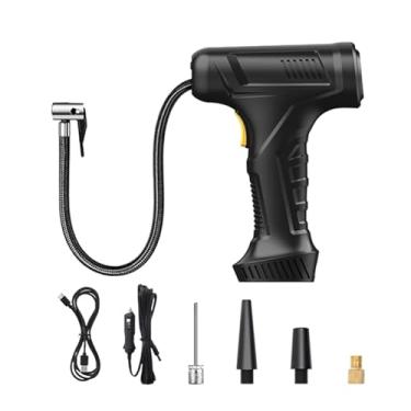 Imagem de Bomba de ar sem fio para pneus, bomba de ar sem fio para carro | Insuflador portátil de pneus para veículos 12V | Bomba de ar inteligente automática recarregável, bomba de pneu de carro com bateria de