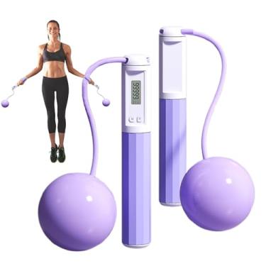 Imagem de Corda de pular sem fio com balcão | Equipamento de fitness sem fio, corda de pular ao ar livre com contador - para mulheres, homens, crianças, adultos, treino, casa, exercício, fitness