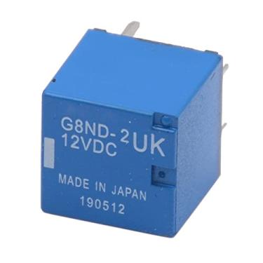 Imagem de 1 peça G8ND-2UK 12V DC freio de mão frágil relé de falha comum relé de elevação de janela G8ND azul