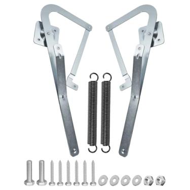 Imagem de 55-2 braços de dobradiça de escada de sótão adequados para Werner Mk5 WU2210 W2208 W2210 Escadas de sótão fabricadas após 2010, com molas