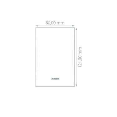 Imagem de Placa 4X2 Cega Saída Fio Inova Pro Class Alumbra Black Piano