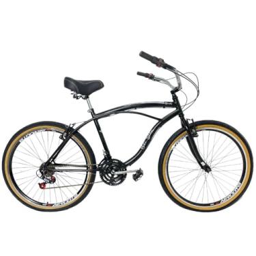 Imagem de Bicicleta Beach Caiçara 18 Marchas Aro 26 Masculina Preto
