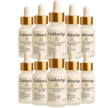 Imagem de Kit Sérum Facial GoldenAge Textura Leve, Absorção Rápida e Conforto na Pele – 10 Unidades