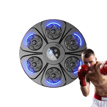 Imagem de Máquina De Boxe Musical Para Adultos | Aparelho de Fitness Eletrónico Inteligente e Interativo | Máquina de Socos para Crianças,Para Treino Desporto Exercício Ginásio Casa Rapazes Adolescentes Natal A