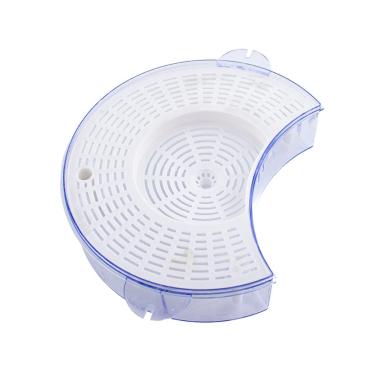 Imagem de Armadilha Elétrica Giratória para Moscas, USB Recarregável, Branco, Plástico, 24cm Diâmetro x 7.5cm Altura, Silenciosa, com Bandeja Coletora e Cabo de 85cm