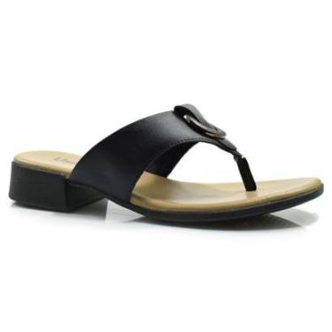 Imagem de Tamanco de Couro e Salto Bloco Usaflex MM1705-Feminino