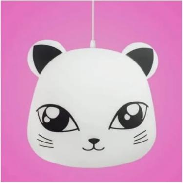 Imagem de Luminária de Mesa Gatinha LED Fun Light Decoração Quarto Infantil Lúdica, Abajur Noturno e Presente Criativo