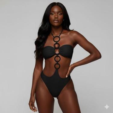 Imagem de Maiô Engana Mamãe com Bojo e Detalhes em Concha e Búzios  Moda Praia F