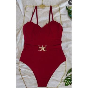 Imagem de Maiô Engana Mamãe com Bojo e Detalhes em Concha e Búzios  Moda Praia F