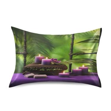 Imagem de Wassud Capa de almofada respirável de cetim e seda para cuidados com o cabelo, adequada para a pele, tamanho king size, respirável, com fecho de envelope, resistente a rugas