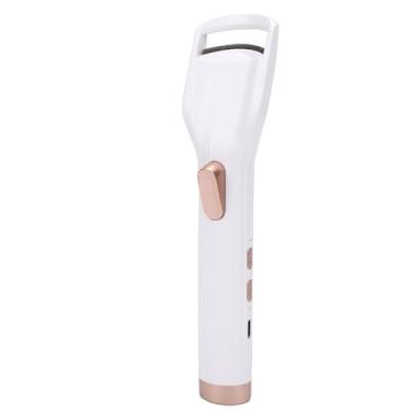 Imagem de Fockety Curvador de cílios aquecido para mulheres, curvador de cílios elétrico com almofada de silicone anti-queimadura, design com ventilador inferior, cílios naturais duradouros