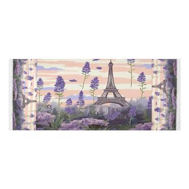 Imagem de Wassud Capas de lavadora e secadora de lavanda da Torre Eiffel, protetor de lavadora com sacos de armazenamento, capa de geladeira à prova de poeira com bolsos para lavanderia doméstica, cozinha, 120