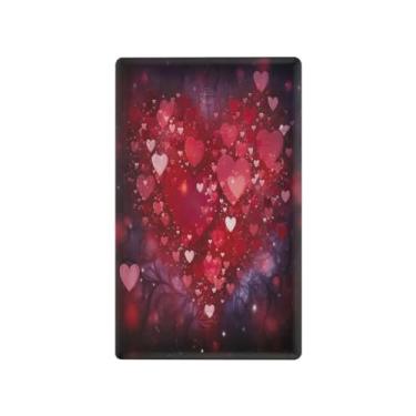 Imagem de Wassud Placa de cobertura de interruptor de luz com coração vermelho (2) interruptores de interruptor único, placa de parede, decoração de casa, sala de estar, quarto, decoração