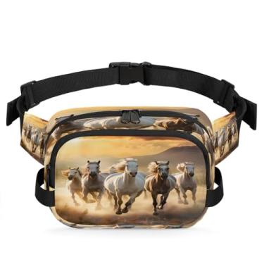 Imagem de Pochete azul retrô borboleta para mulheres e homens com alça ajustável bolsa de cinto bolsa transversal bolsa de peito bolsas de bumbum bolsa tiracolo, Cor 27