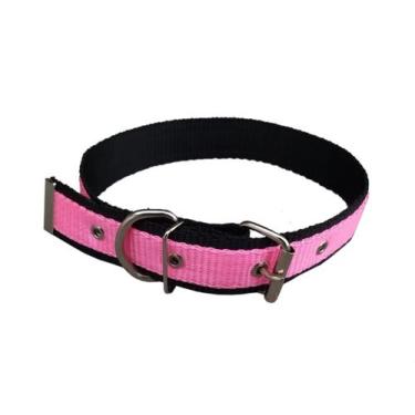 Imagem de Coleira Para Cachorro Nylon Dupla Cães Pet - N 3 - FLOP, Rosa