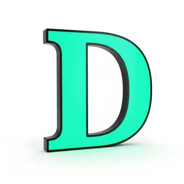 Imagem de Números de casa flutuantes para exterior que brilham no escuro (15 cm, verde, 1)