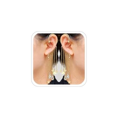 Imagem de Brincos de orelha de elfo para mulheres, orelhas de fada, gótico, punk, acessório de Halloween, joias góticas, punk, Medium, Zinco, Sem pedra preciosa