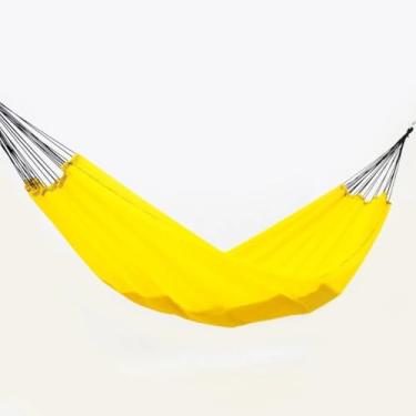 Imagem de Rede de Dormir e Descanso Nylon Garimpeira, Camping, Pesca, Selva, laser (Amarelo)