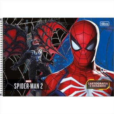 Imagem de Caderno de desenho tilibra spider man 80 folhas