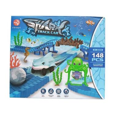 Imagem de Brinquedo Pista Tubarão Com 148 Peças Domni