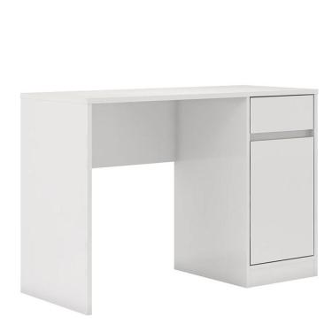 Imagem de Escrivaninha Office Morada Com 1 Porta E 1 Gaveta Branco Demóbile Branco