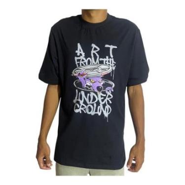Imagem de Vextor Camiseta Oversized Under Ground Pr-Masculino