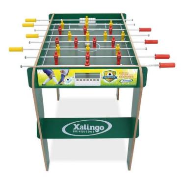 Imagem de Mesa Pebolim Super Copa Xalingo Madeira Reflorestada