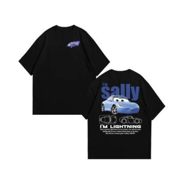 Imagem de Camiseta De Casal Com Estampa Do Lightning McQueen E Sally, Algodão, M