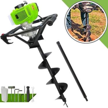 Imagem de Perfurador De Solo Profissional Menegotti Mps52 V3 52cc Com Broca 80x2