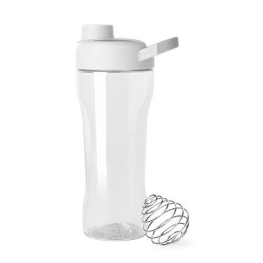 Imagem de Simple Modern Coqueteleira de proteína de plástico Rally com bola | Copo à prova de vazamento de 680 g para shakes de proteína, misturas, eletrólitos, pré-treino | Winter White Mix
