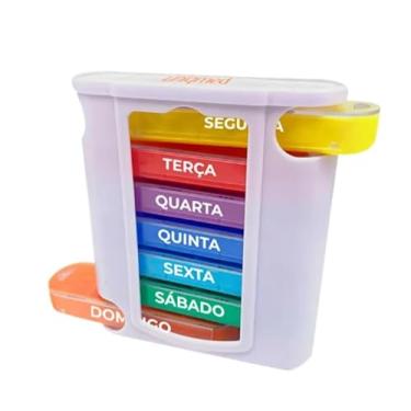 Imagem de Porta Comprimidos Semanal com Suporte (7 Compartimentos) Prático, Versátil e Seguro