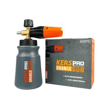 Imagem de Canhao de Espuma Snow Foam Pro Orange Gun Rosca 1/4pol 1Lt KERS