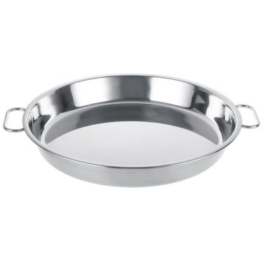 Imagem de STARVAST Bandeja coletora resistente de aço inoxidável, redonda de 32 cm para ovos verdes grandes, grelhas e defumadores Kamado Joe Weber, assadeira, pratos de salada, reutilizável