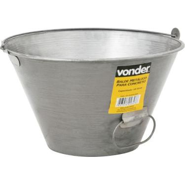 Imagem de Balde para concreto 10 litros metálico envernizado - Vonder