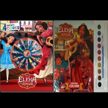 Imagem de Kit de livros infantis: disney aquarela Elena de avalor + disney cores