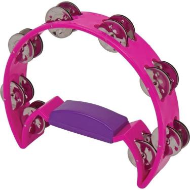 Imagem de Pandeiro Meia Lua Rosa Spanking