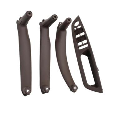 Imagem de Lhd rhd 4 peças conjunto kit de maçaneta de porta interior peças de reposição compatíveis para bmw x5 x6 e70 e71 2007-2013(RHD Set Moka)