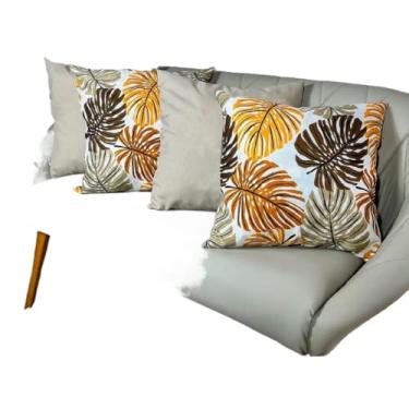 Imagem de Kit c Almofadas Cheias Decorativas pSala(COSTEA 14cPALHA)