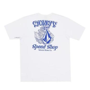 Imagem de Camiseta Volcom Speed Shop - Branco-Masculino