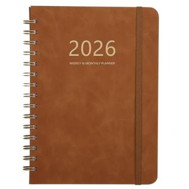 Imagem de Agenda acadêmica semanal e mensal 2024-2025 2024-2025, 16,3 cm x 21,6 cm, julho de 2024 a junho de 2025, agenda de calendário diário encadernado em espiral, professor escolar, páginas grossas premium,