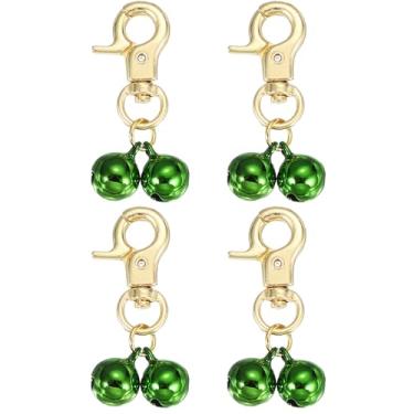 Imagem de PATIKIL Sino de gato, coleira pequena para animais de estimação, chaveiro fofo a granel alto para mochila, chaveiro, pingente, acessórios, artesanato DIY, Small, Metal, Sem Pedra Preciosa