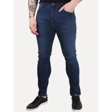Imagem de Calça Jeans John John Masculina Super Skinny Aruba Azul Escuro-Masculino