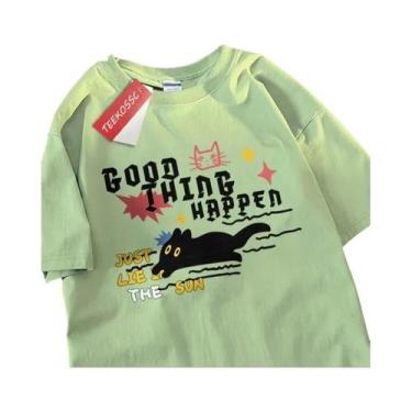 Imagem de Camisetas Pretas Para Pais E Filhos, Camisetas De Algodão Casual De Ve