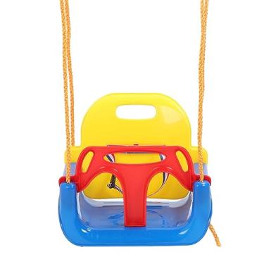 Imagem de aqxreight Conjunto de Balanço Infantil 3 Em 1 Assento de Balanço para bebê Anti-flip Confortável Conjunto de Balanço Infantil Destacável e Seguro para Playground Interno Externo Crianças